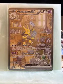 Alakazam EX 201/165 Special Illustration Rare Scarlet Violet 151 Pokemon - Image 1