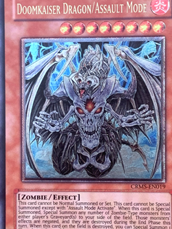 yugioh Doomkaiser Dragon/Assault Mode CRMS-EN019 Ultimate Rare Unl Ed played - Image 2