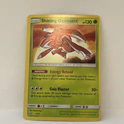 Pokemon Card TCG Shining Genesect Holo Card 9/73 Shining Legends LP/NM -- L41 - Image 1