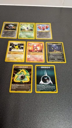8 x POKEMON CARDS.ALL RARE.INC NEO DISCOVERY AND GENESIS .ALL IN MINT CONDITION - Image 1