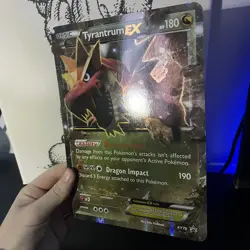 Pokemon TCG Tyrantrum EX Black Star Promos Holo Card XY70 Jumbo Oversized - NM - Image 2