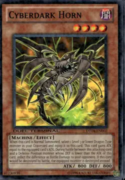 Cyberdark Horn Common Duel Terminal DT04-EN002 Yu-Gi-Oh! - Image 1