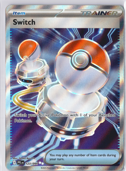 4x Switch PLAYSET 123/094 PFL [FULL ART] Ultra Rare x4 Trainer Pokemon Cards NM - Image 2