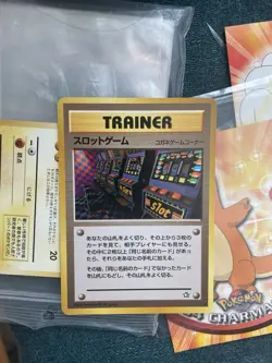 Arcade Game - BANNED ART - Slot Machine - Japanese - Pokemon Card - Trainer - NM - Image 1