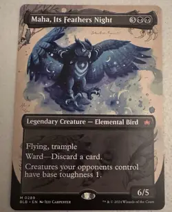 Maha Its Feathers Night Bloomburrow Borderless M 0289 - Image 1