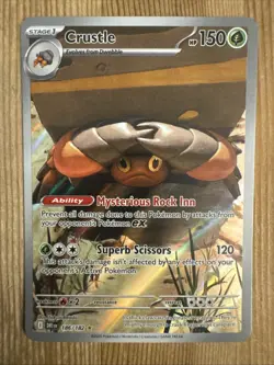 Crustle Illustration Rare - Pokemon Destined Rivals 186/182- NM - Image 1