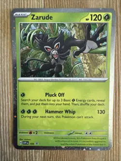 Zarude SVP199 Black Star Cosmos Holo Promo Destined Rivals Pokemon TCG NM - Image 1