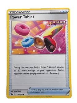 New: 2021 Pokemon TCG Power Tablet 236 Swsh08: Fusion Strike Regular Uncommon - Image 1