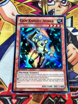 Gem-Knight Amber ha06-en033 1st Edition (LP) Super Rare Yu-Gi-Oh! - Image 1