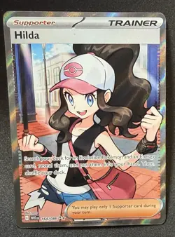 Pokemon TCG Card Hilda 164/086 White Flare Ultra Rare Full Art Trainer - NM - Image 1
