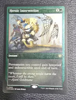 Heroic Intervention (Foil Etched) Commander Masters MTG NM Magic Card - Image 1