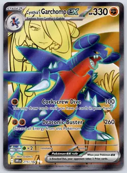 Cynthia's Garchomp ex 215/182 (NM) - SV10: Destined Rivals - Pokemon TCG - Image 1