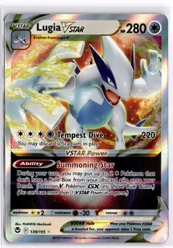 Pokemon TCG Lugia VSTAR 139/195 Swsh12: Silver Tempest Ultra Rare - Image 1