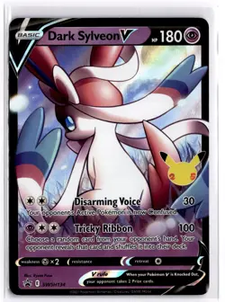 Pokemon TCG Dark Sylveon V SWSH134 Sword & Shield Black Star Promo Ultra Rare - Image 1