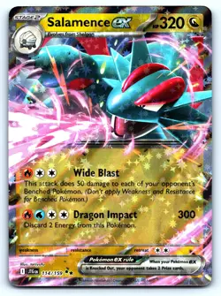 Salamence ex Double Rare Holo #114/159 Journey Together Pokemon TCG - Image 1