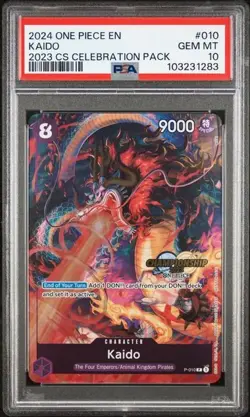 One Piece - Kaido - Championship Celebration Pack - P-010 - PSA 10 - Image 1