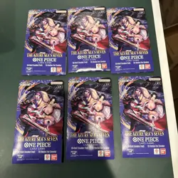 One Piece TCG The Azure Sea's Seven Sleeved Booster OP-14 EB04 English Lot Of 6 - Image 1