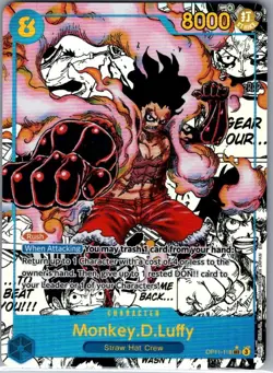 Monkey.D.Luffy (Manga) OP11-118 English A Fist of Divine Speed - One Piece - NM - Image 1