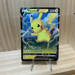 2021 Pokemon TCG - Pikachu V Illustration Card 086/264 Rare - Image 1