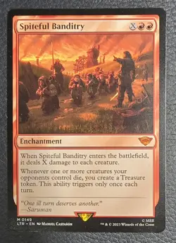Spiteful Banditry NM/M Lord of the Rings Magic the Gathering MTG LTR Card - Image 1