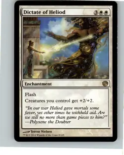 MTG Dictate of Heliod R Journey Into Nyx 8 LP Magic The Gathering - Image 1