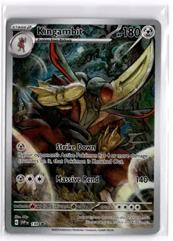 Pokemon TCG Kingambit 130 Scarlet & Violet Black Star Promo Illustration Rare - Image 1