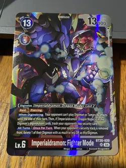 Imperialdramon Fighter Mode Digimon Game Foil Trading Card (BT20-020) Near Mint - Image 1