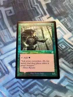 MTG Foil Elvish Mystic Retro Fame EX/LP+ Time Spiral Remastered - Image 1