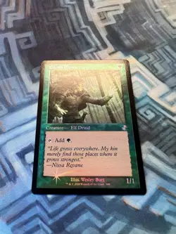 MTG Foil Elvish Mystic Retro Fame EX/LP+ Time Spiral Remastered - Image 2