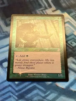 MTG Foil Elvish Mystic Retro Fame EX/LP+ Time Spiral Remastered - Image 5