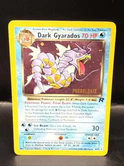 Pokemon Vintage Dark Gyarados 8/82 Holo Team Rocket Prerelease Promo WOTC Z - Image 2