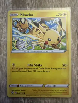 Pokemon TCG - Pikachu 049/195 - SWSH12: Silver Tempest - Near Mint - Image 1