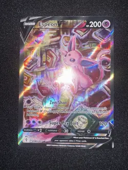 Espeon V (Alternate Full Art) 180/203 SWSH07: Evolving Skies - Pokemon Card - Image 2