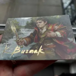 Art Series (16/81) - Frodo Baggins MTG LOTR with gold stamp signature RARE - Image 3