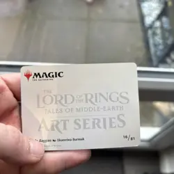 Art Series (16/81) - Frodo Baggins MTG LOTR with gold stamp signature RARE - Image 5