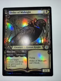 Order of Midnight / Alter Fate (Showcase) FOIL Throne of Eldraine NM - Image 1