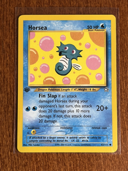 [NM] 2000 Pokemon Neo Genesis Horsea 1st Edition #62/111 - Image 1