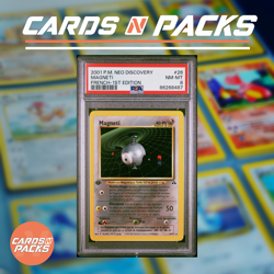 Lot de 2 Cartes Pokemon Magneti et Cizayox Neo Discovery Edition 1 PSA 8 🇫🇷🔥 - Image 1