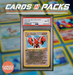 Lot de 2 Cartes Pokemon Magneti et Cizayox Neo Discovery Edition 1 PSA 8 🇫🇷🔥 - Image 3