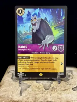 Disney Lorcana Hades Looking for a Deal 56/204 Whispers in the Well Regular - Image 1