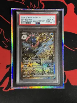 Pokemon TCG Greninja EX 132 Black Star Promo Card PSA 10 Shrouded Fable SIR - Image 1