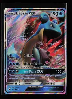 Lapras GX 35/149 Ultra Rare Holo SM Base Set Pokemon Card - Image 1