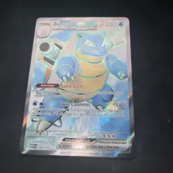 Pokemon TCG Blastoise EX Holo Ultra Rare Card Scarlet VIOLET-151, 184/165 - Image 1