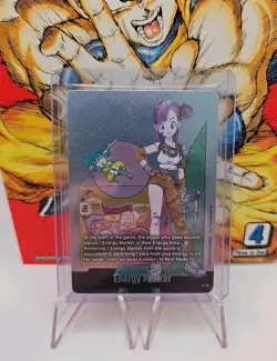 Dragon Ball Super Card Game Fusion World SB02 Energy Marker E-73 Bulma/Kid Goku - Image 1