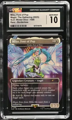 GIADA, FONT OF HOPE Secret Lair Miku, Font of Pop CGC 10 MTG - Image 1