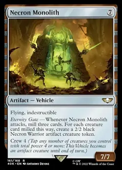 Necron Monolith x1 NM Magic the Gathering 1x Commander Universes Beyond: Warhamm - Image 1