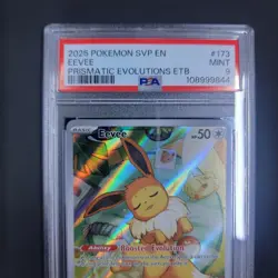 Pokemon Eevee TCG 173 Holo Promo Prismatic Evolutions PSA 9 - Image 3