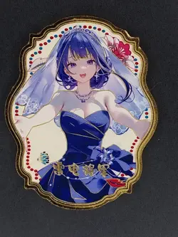 Raiden Ei Thick Metal Love Heart Card Club Springtime Revealed Genshin Impact - Image 1