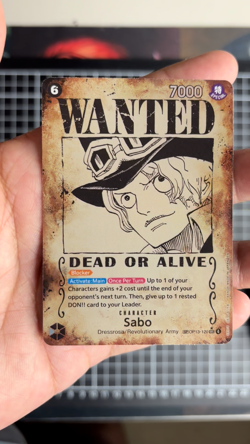 Sabo Wanted Poster Card SEC SP- OP13-120 - Carrying On His Will - English - Image 2