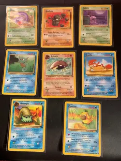 Complete Fossil Common set 16 / 62 Vintage WOTC Pokemon Cards - Image 2